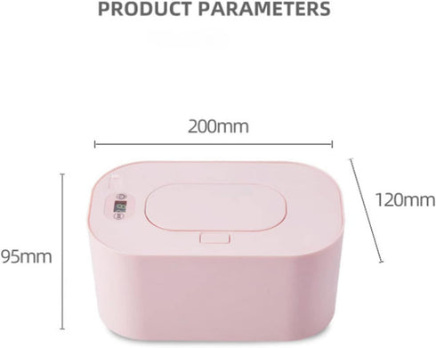 Hilitand Portable Baby Wipes Warmer - Large Capacity, Pink