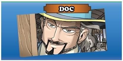 Colt Express Doc BANDIT PACK - Mini-Expansion! Wild West Adventure Game for Ages 10+, 2-6 Players