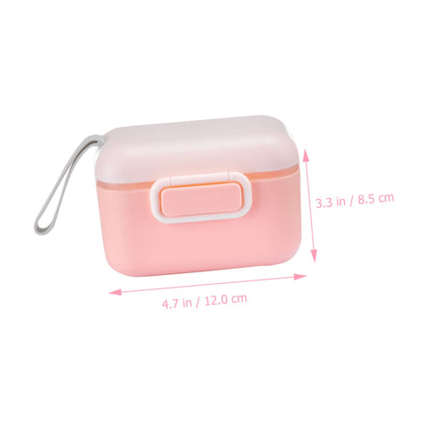 Toddmomy Portable Travel Milk Powder Container Formula Storage Box Snack Holder Strong Sealing Easy to Clean Convenient