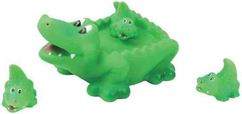 Playmaker Toys Rubber Baby Bath Animal Family Toy Sets (Alligator)
