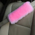 Soft Faux Car Seat Belt Cover Pad, Safety Seat Belt Strap for Adults and Children, Set of 2, Pink