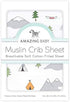 Cotton Muslin Fitted Crib Sheet for Babies - Outdoor Adventure Theme
