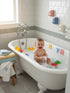100% Rinzee Baby Bath Cup with Suctions - BPA Free, Food Grade Silicone Rinse Cup, Clutter-Free Tub Area, Kids Learning