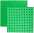 6 Pack Large Building Brick Baseboard Green 10 x 10 Inch Baseplates Compatible with DUPLO, MEGA for DIY Play Table