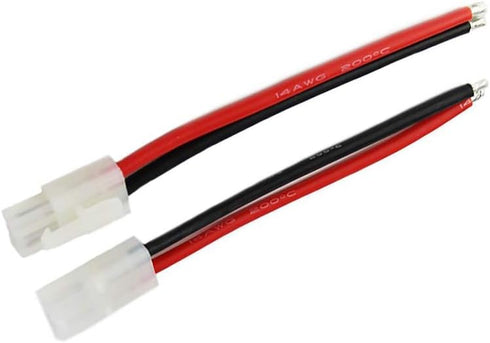 3Pairs Tamiya Battery Connectors Male & Female 14awg 10cm for RC Car Lipo Battery Charging