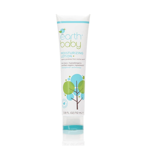 Earth Baby Moisturizing Lotion+ - Hypoallergenic for Sensitive Skin, 3.8 Fl Oz