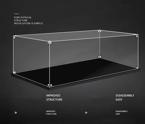 3MM Display Case for Lego 10298 Vespa 125 Building Set, Dustproof Clear Case (Model Not Included)