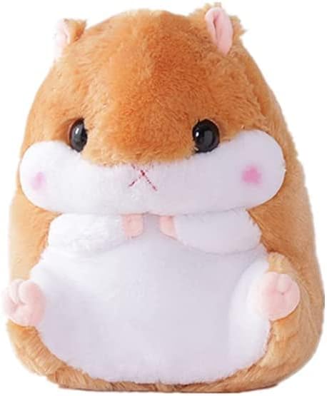 Hamster Plushie Toy - 15.6 Inch Brown Stuffed Animal for Kids Birthday Xmas Gift