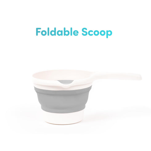 Collapsible Baby Rinse Cup - Lightweight Water Container, Foldable Scoop, Space-Saving Bathing Solution for Babies and Toddlers
