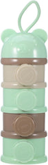 Formula Dispenser: 4 Compartments Stackable Formula Container for Travel - Portable Baby