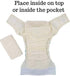 5-Layer, Pack 10 KaWaii Baby Premium Label Cloth Diaper Insert, Washable, Reusable Booster, use with One Size Cloth