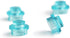 Feleph 1000PCS Transparent Light Blue Round Plates 1X1 Building Blocks Parts, Compatible with Major Brand