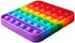 Push Pop Bubble Fidget Sensory Toy - for Autism, Stress, Anxiety Relief for Kids and Adults - Rainbow Square