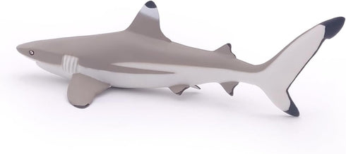 Papo Hand-Painted Figurine Marine Life Blacktip Reef Shark Figure 56034, Collectible for Children from 3 Years Old