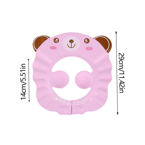 NIOMICO Baby Shampoo Cap Adjustable Toddler Shower Ear Protection Shield Sun Shading Hat