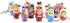 Toyvian 12PCS Nesting Dolls Key Chains, Wood Matryoshka Russian Dolls Key Rings Charms