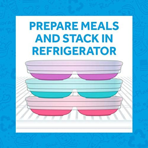 Set 2 5 Re-Play Toddler Feeding includes Divided Plates, Silicone Storage Lid, Utensils - Made in USA - Pcs - Aqua
