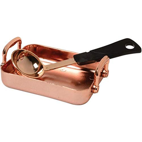 CP Toys 13 Set 3 Piece Plastic Copper Look Cookware for Pretend Kitchen Play for Ages Years and Up