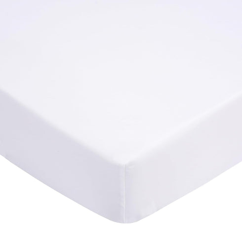 UOMNY Crib Sheet White Fitted Crib Sheets Baby Sheet for Standard Crib