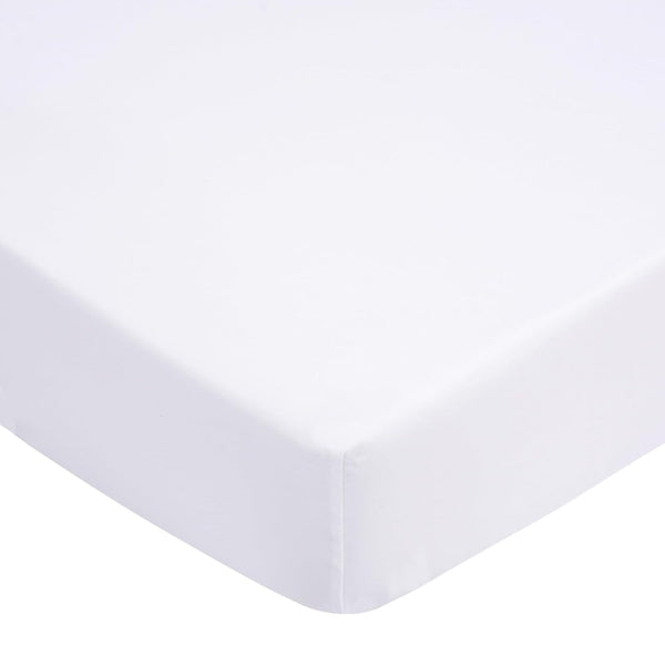 UOMNY Crib Sheet White Fitted Crib Sheets Baby Sheet for Standard Crib
