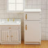 UZPDWK 1/12 Wooden Dollhouse Furniture Refrigerator Miniature Playhouse Decoration Living Dining Room- Scale