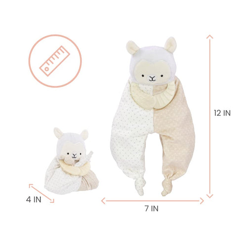 Lulyboo Lovey Baby Sleep Soother & Teether - Plush Security Blanket with Music, White Noise, Vibration, Detachable