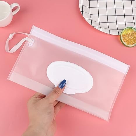 BWESOO Set White Baby Wipe Case Travel Holder Keeps Wipes Moist of Wet Wipes Holders Cases Portable Travel On The Go