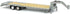 Greenlight 1/64 30391 Gooseneck Trailer Primer Gray with Red and White Conspicuity Stripes