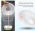Chargenyang 2-Pack Breast Shells Nursing Cups Milk Saver Protect Sore Nipples for Breastfeeding Collect Breastmilk