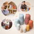 OESSUF Russian Nesting Dolls for Kids, Silicone Easter Toys, Montessori Educational Toy, Stacking Doll for Toddlers 3