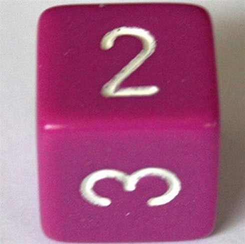 Chessex CHX25427 Opaque Light Purple/White Dice Set, Multicolor