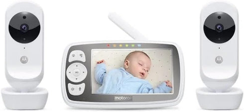 Motorola MBP483XL-2 4.3" Dual Camera Video Baby Monitor with Digital Zoom and Two Way Audio