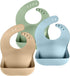 Cuddle Campus Set of 3 Silicone Bibs for Babies & Toddlers,Soft Adjustable