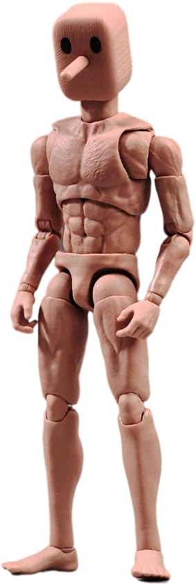 Fremego 1/12 Scale Male Action Figure,6inch Super Flexible Strong Muscular Figure Body