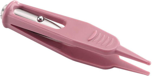 Onwon Infant Nose Cleaning Tweezer with LED Light Round-Head Safe and Effective Clip Care Ear Nose Navel Clean Tool