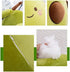 27 Inch Large Green Simulation Avocado Plush Toy Doll, Holiday Warm Gift Plush Toy Pillows (Seated-35Inch)