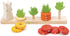Counting Counting, 18 Tender Leaf Toys - Carrots - Wooden Ring Stacker - Educational Toy for Early Learning, Color