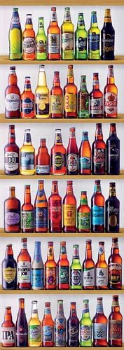 Educa Beers of The World Panorama Puzzle - 2000 Pieces, Multicolor (18010)