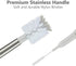 Generic 3-in-1 (Pack 2) Stainless Bottle Brush for Baby Bottles - Water Bottle Brush Cleaner with Nipple and Straw