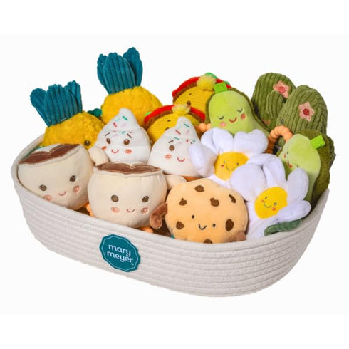 5-Inches, Mary Meyer Sweet Soothie Soft Baby Rattle with Teether Ring, Daisy