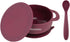 Bazzle Baby 3-Piece Silicone Suction Bowls with Lid and Spoon, BPA Free, for 4-36 Months