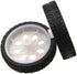 4pcs 65mm Rubber RC Wheel Tires, Toy Car Wheels for DIY Model Robots, White and Black Accessories