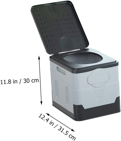 OUNONA Outdoor Portable Toilet Foldable Car Travel Toilet for Camping Emergency Use Compact Design Material Convenient