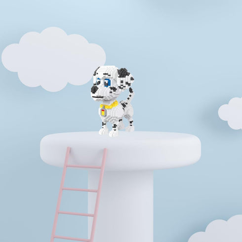 Dalmatian Pet Model Micro Mini Building Block Toy - Ideal Festival Gift, Decorative Item - Adorable and Humorous Design