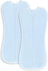 Comfy Cubs Swaddle Blanket Baby Girl Boy Easy Zipper Wrap 2 Pack
