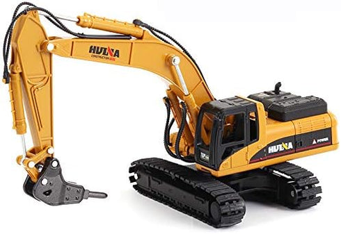 Gemini&Genius 1:50 Scale Diecast Drill Excavator Construction Site Vehicle Toys - Digger and Driller Collectibles