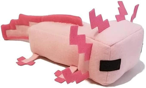 Pink Axolot Plush Stuffed Toy - Soft Throw Pillow Decorations for Video Game Fans, Kids Birthday Party Favor
