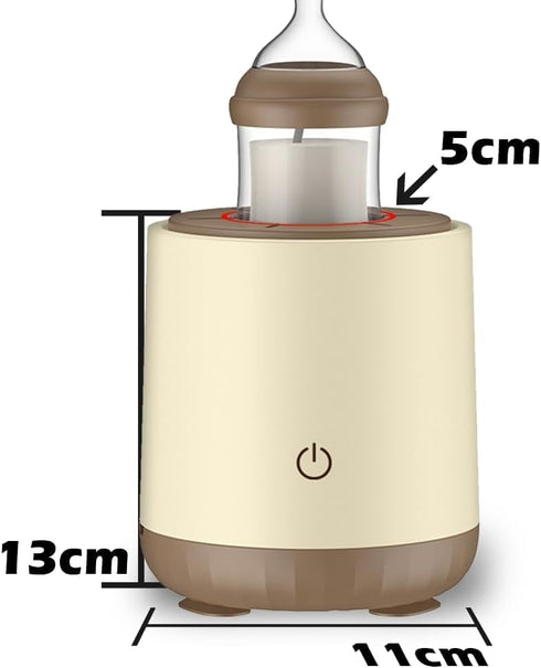 COUEMT Breast Milk Pitcher - Brown - Adjustable Baby Bottle Maker Formula Machine Even Milk Mix for Less Bubbles/Pumps