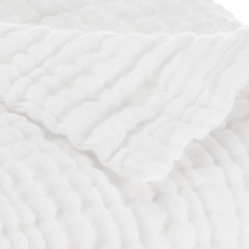 Aablexema Baby Muslin Bath Towels, Set of 2 Large Size 43X43 Inches Swaddle Blanket for Newborn Toddlers