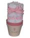 Cute as Buttons Burp Cloth Gift Set for Girl